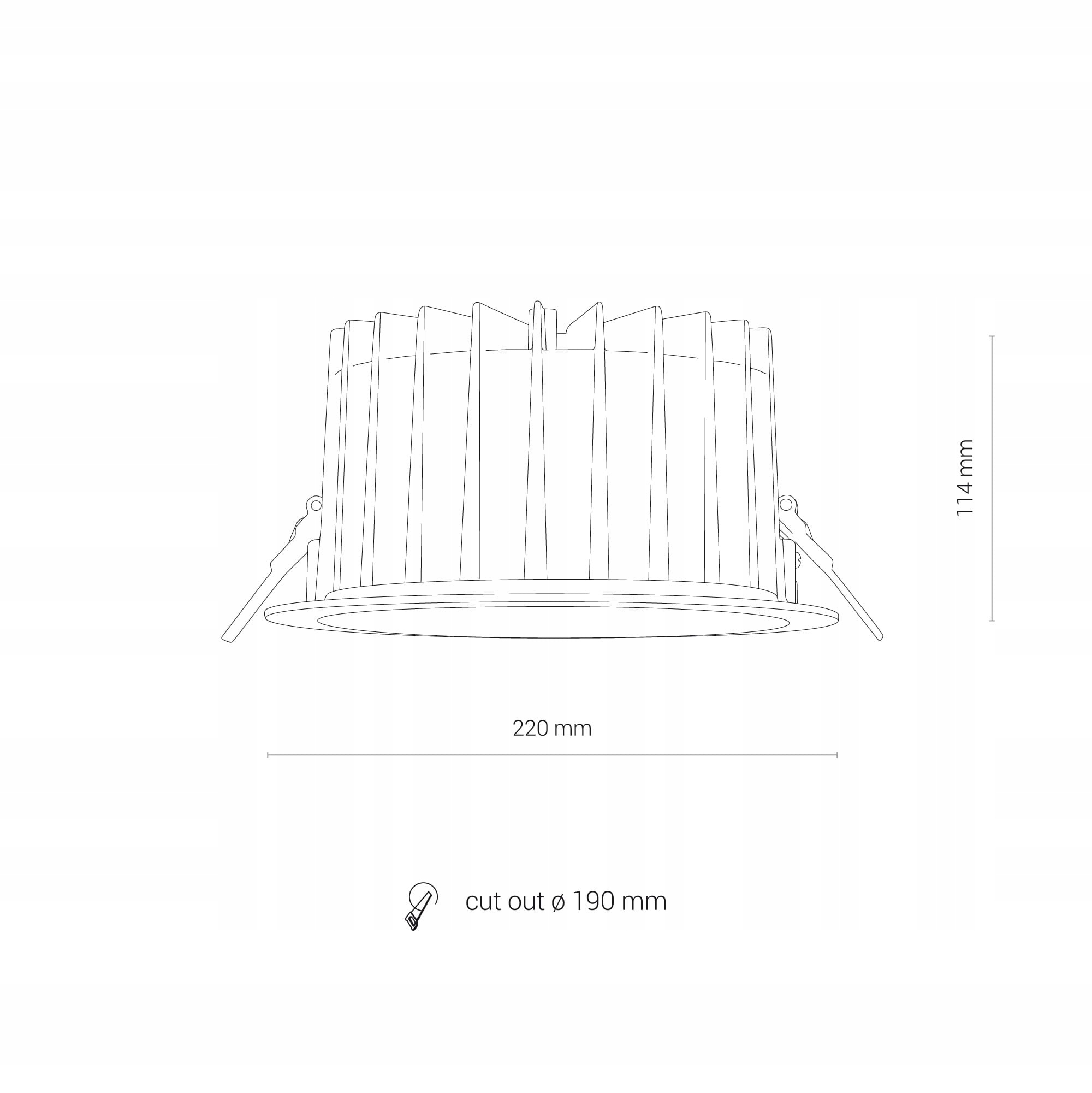 Nowodvorski Oprawa oczko wpuszczane LED IP44/IP20 Kształt okrągły
