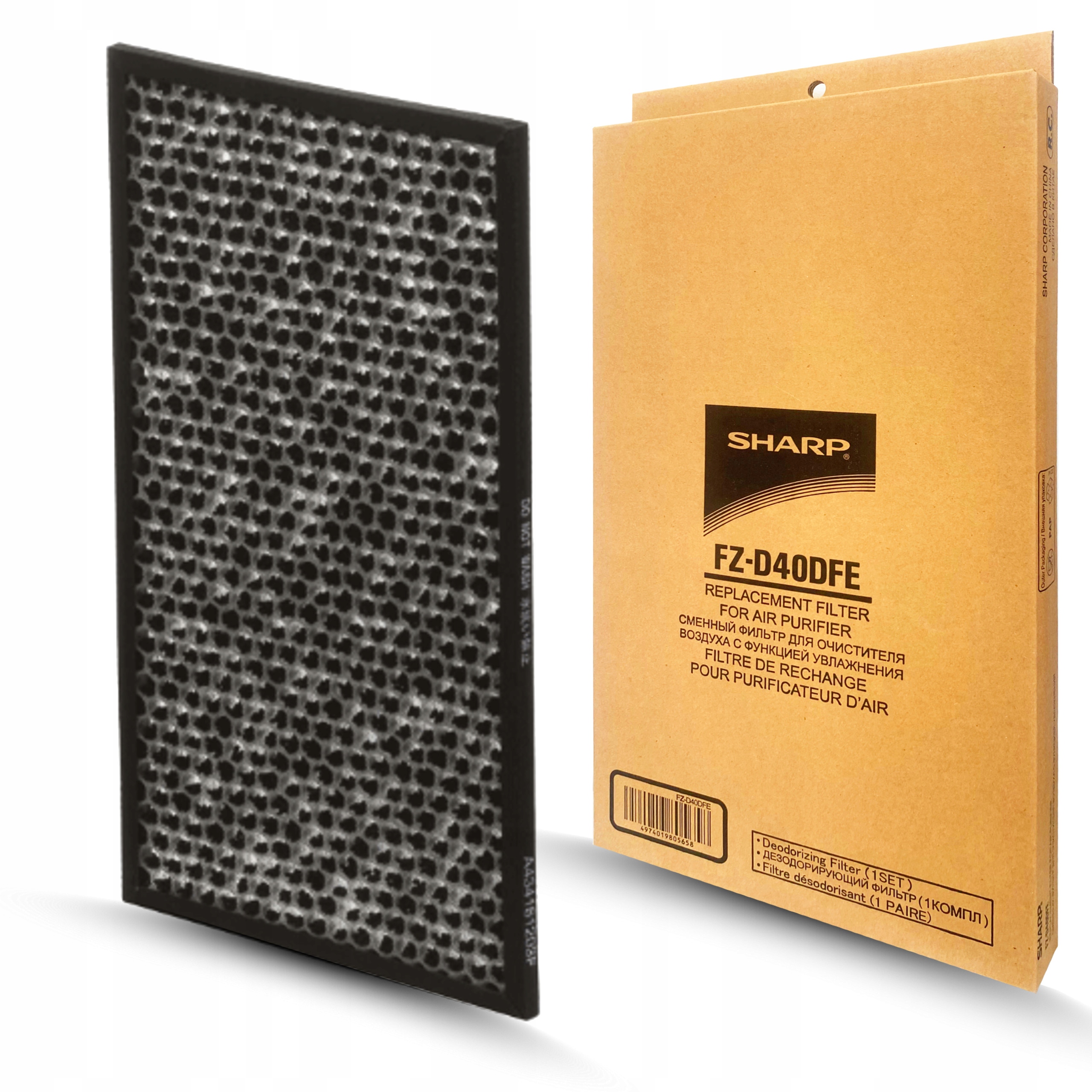 Sharp Originální filtr aktivního uhlí FZ-D40DFE pro čističku D40 D50