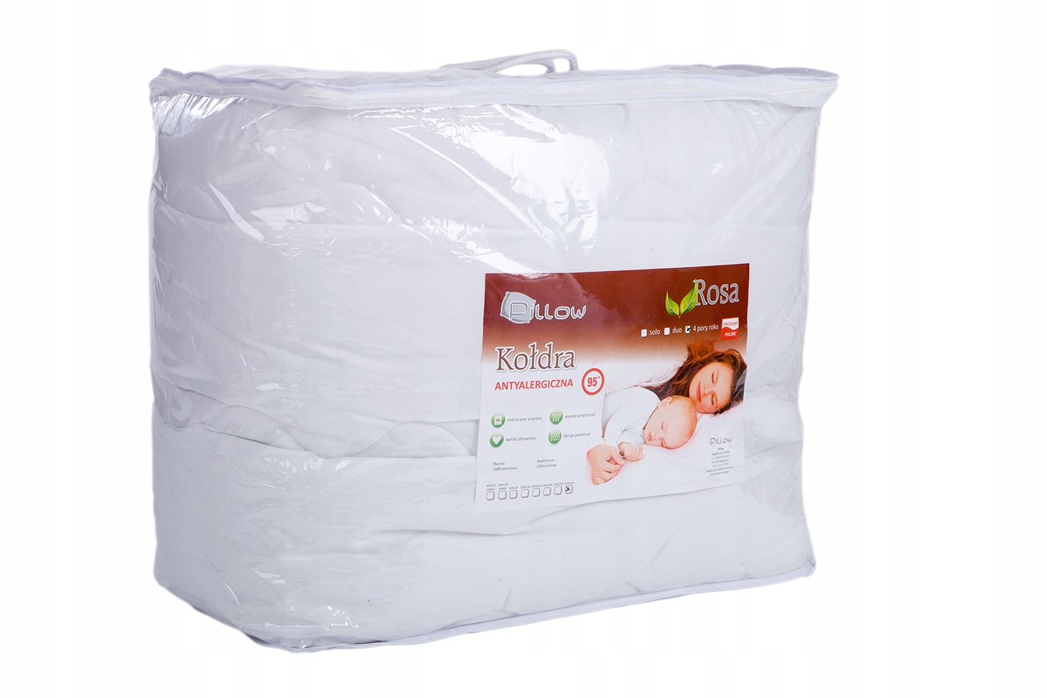ANTYALERGICZNA KOŁDRA DLA DZIECKA ROSA 140X200 Marka Pillow