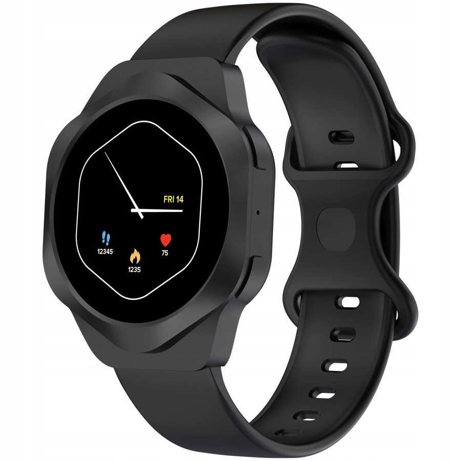 Canyon Chytré Hodinky Hexagon 88 Bluetooth hovory Černá