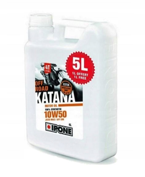

Ipone Katana Off Road Synthetic 4T 10W50 4L+1L
