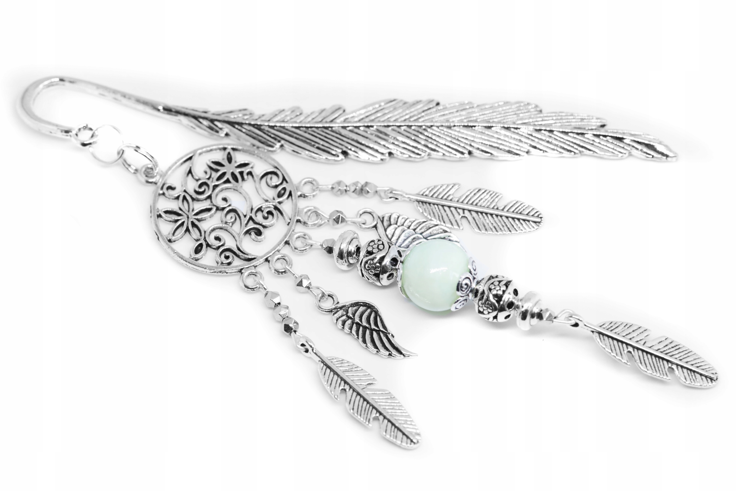 ZAKŁADKA DO KSIĄŻKI łapacz snów JADEIT hematyt