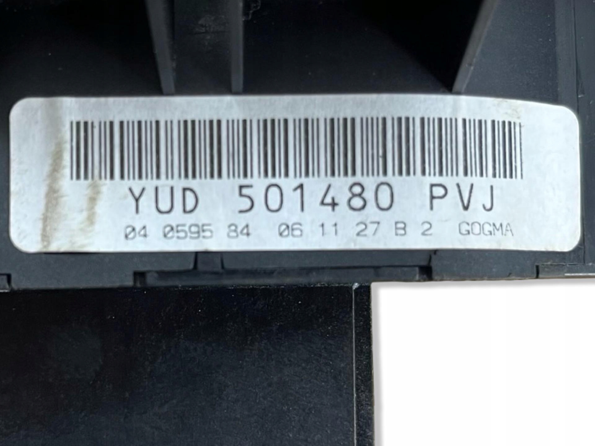 light switch Land Rover Discovery 3 L319 2007 YUD501480