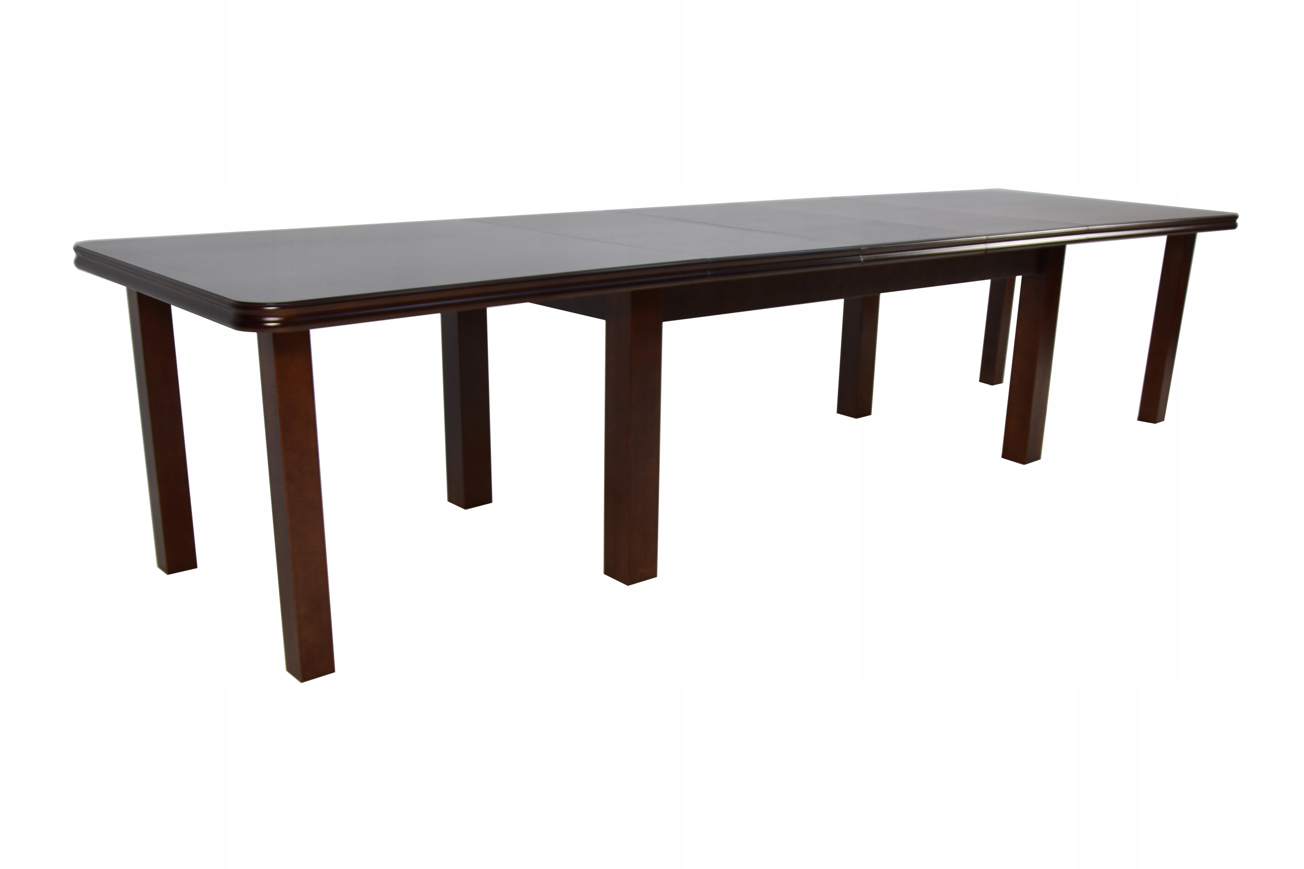 DUŻY piękny stół ORZECH do 400 cm PODWÓJNE NOGI