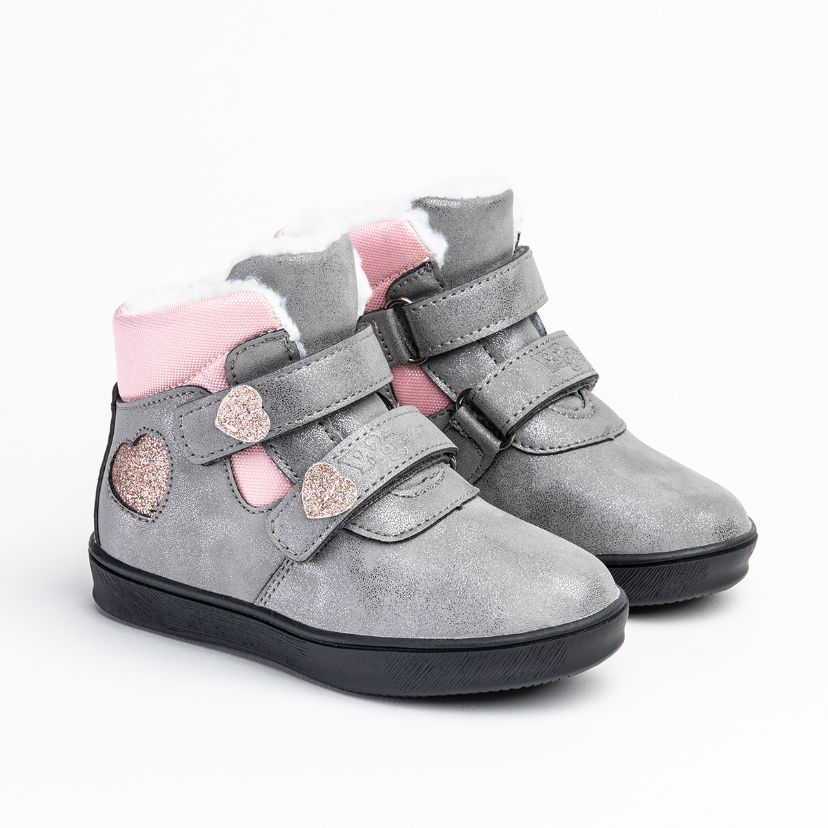 Trzewiki OCIEPLANE kożuszek śniegowce STABILNE lekkie na RZEPY Wojtyłko Kod producenta 1Z21005S