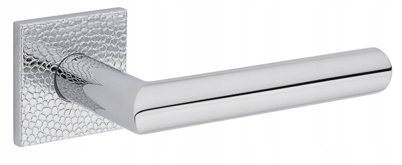 Štvorcová kľučka Tupai 4002 5SQ/T1-03, chróm, textúra kamienkov