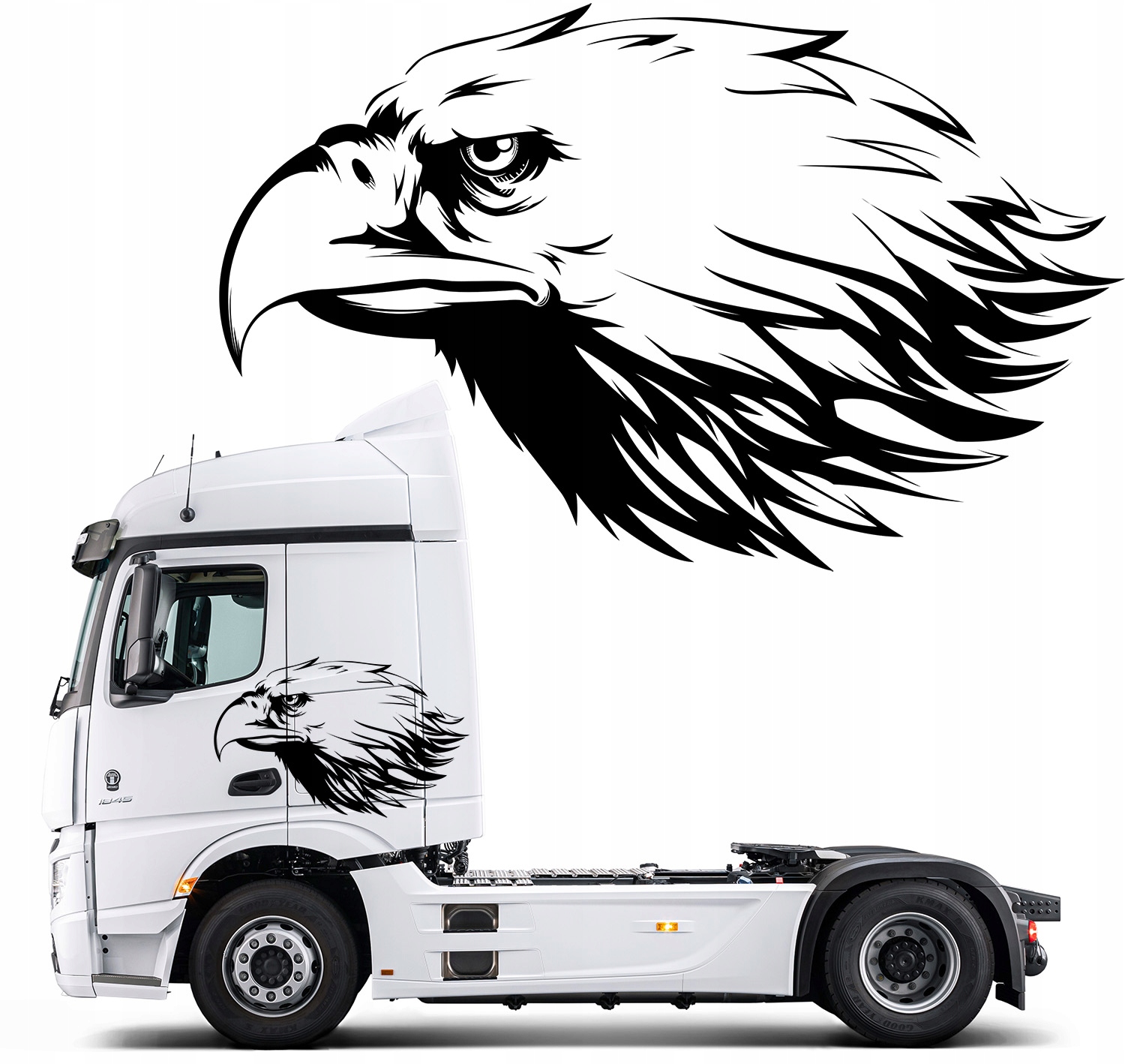 1x Nálepka na Tir Traktor Motiv Orel 94x150 cm