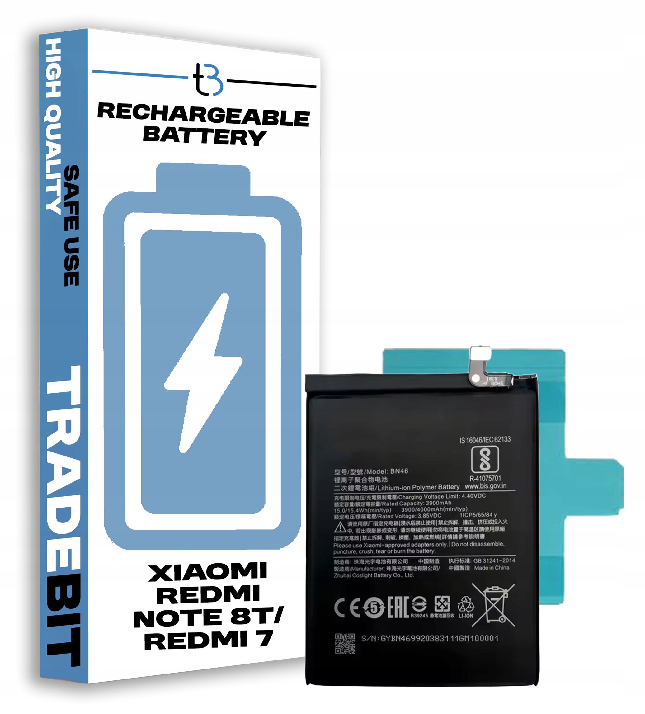 Bateria Do Xiaomi Tradebit 4000 mAh