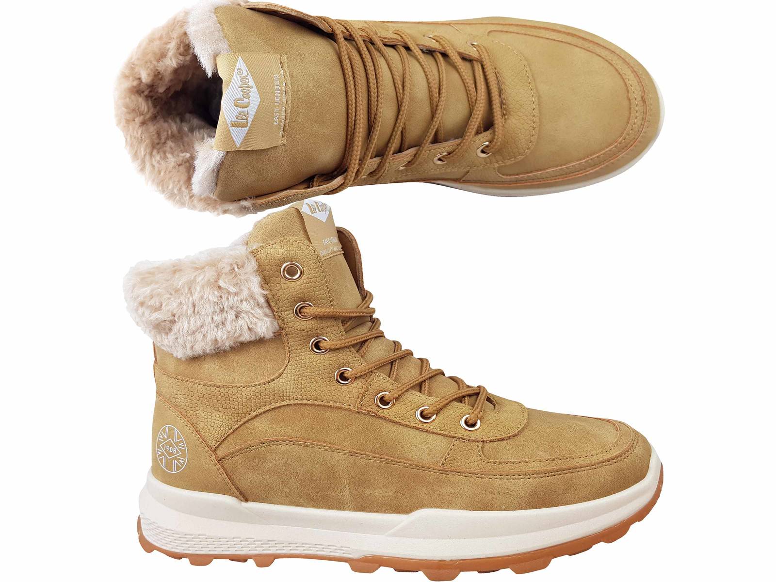 LEE COOPER BOTKI ŚNIEGOWCE TRAPERY BUTY OCIEPLANE