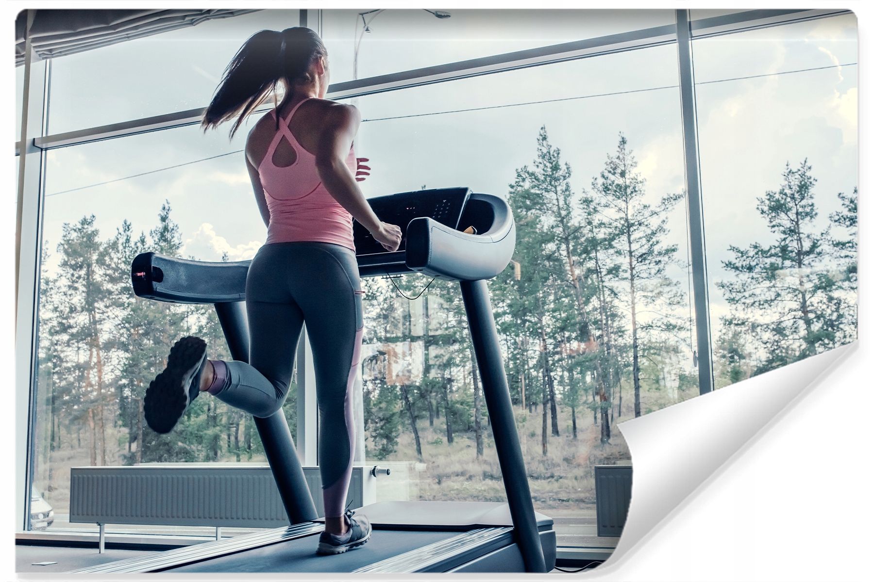Fototapeta Běžkyně v posilovně Sport 3D 450x300