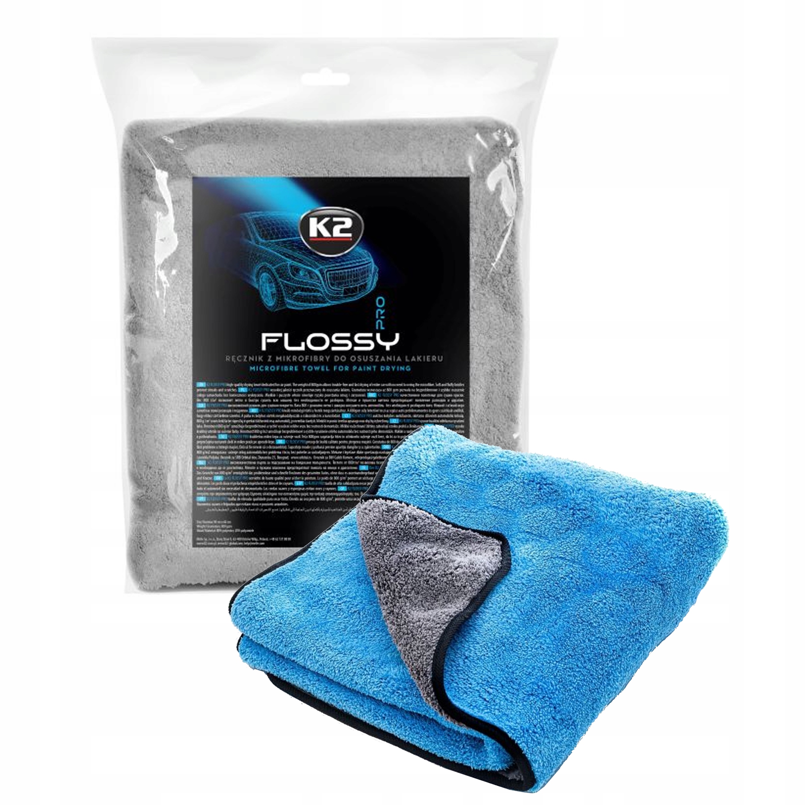 

K2 Flossy 90x60 Ręcznik Do Osuszania Lakieru 800g