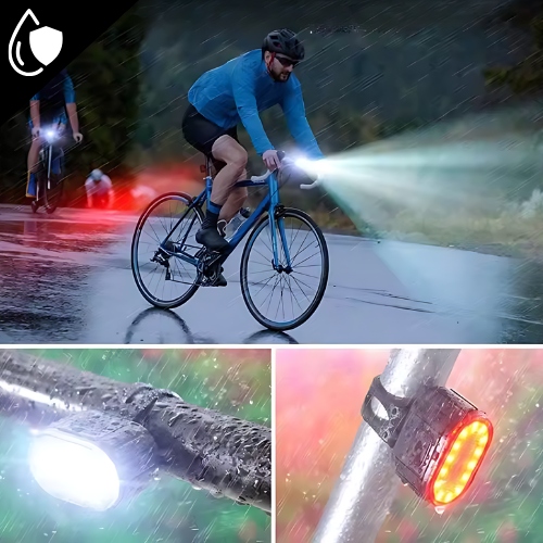 LAMPKA ROWEROWA USB ŚWIATŁO PRZÓD TYŁ LED NA ROWER KIEROWNICĘ MOCNA JASNA Marka Inna marka