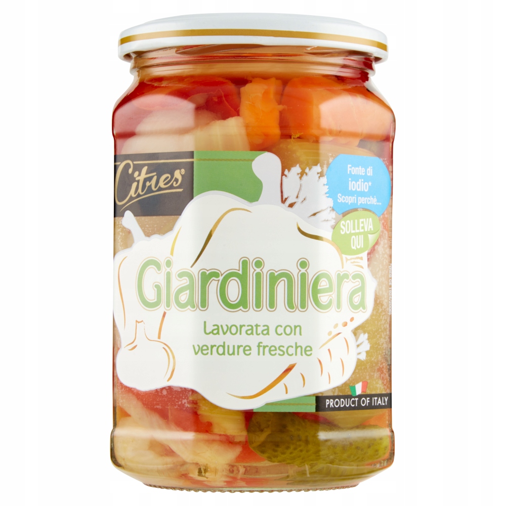 Levně Zelenina ve sladkém nálevu Giardinera 540 g Citres