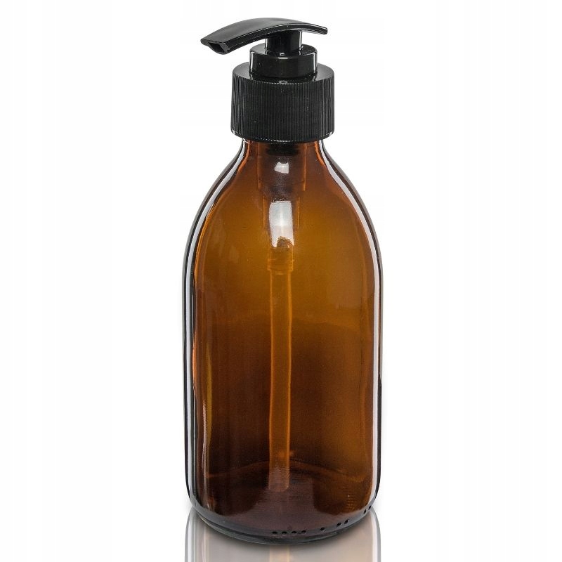 

Butelka Szklana 250 ml z Pompką czarną