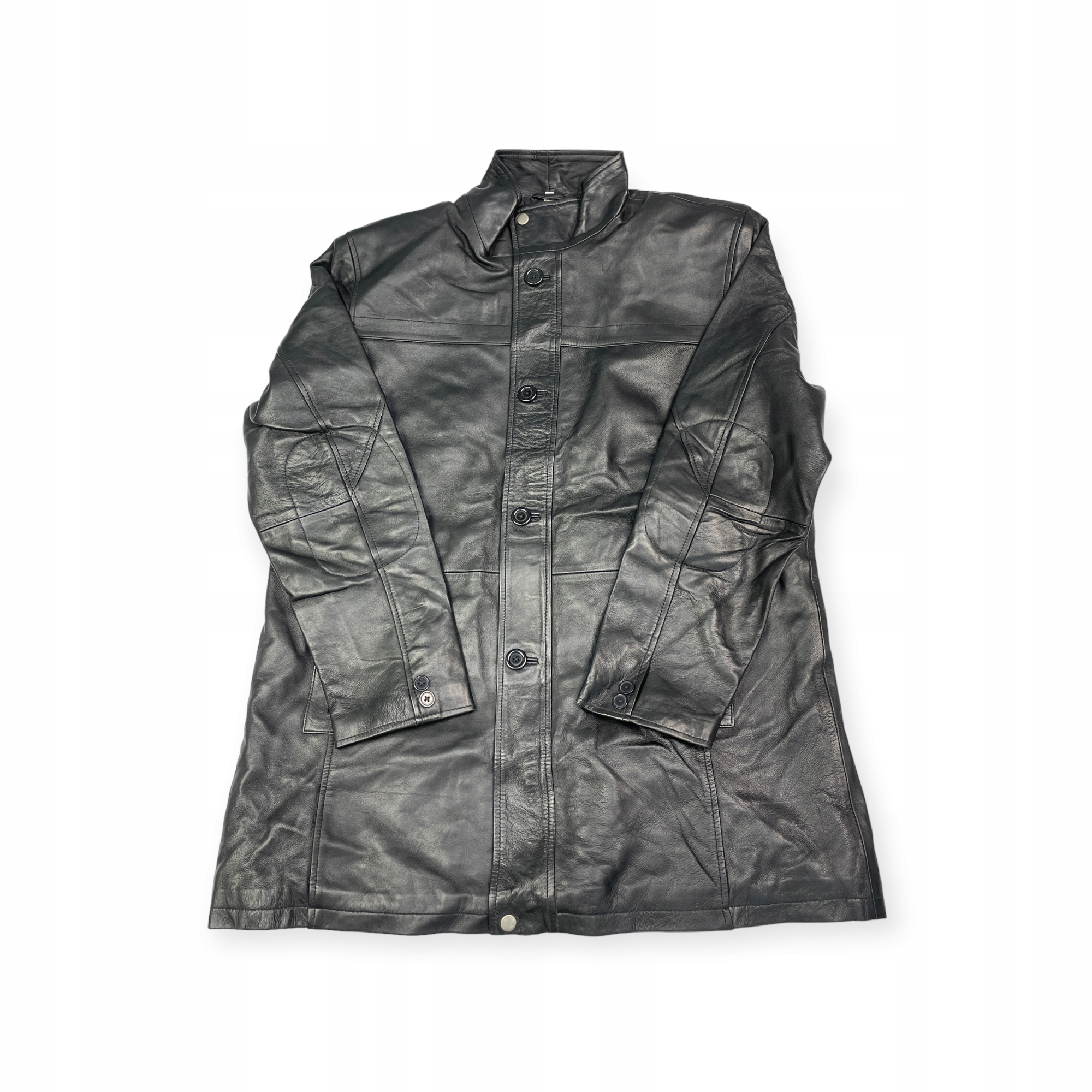 Černá kožená pánská bunda Real Leather XL