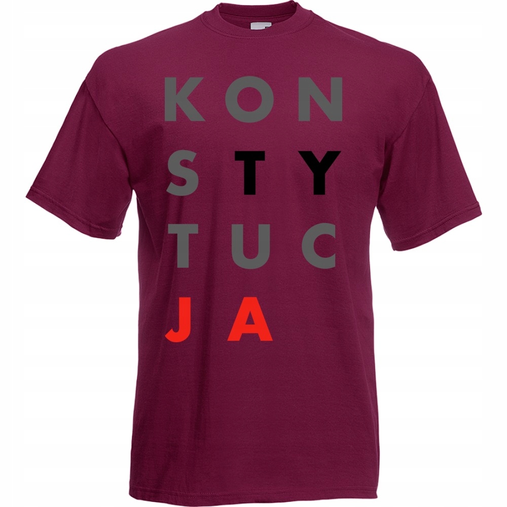 

koszulka konsTYtucJA demokracja duży nadruk A3 L