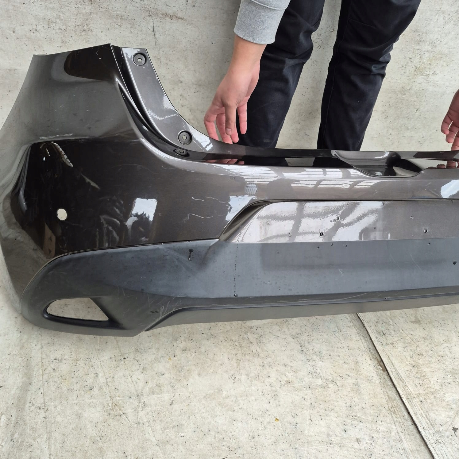 MAZDA 2 II DJ 14- bumper rear part rear PDC