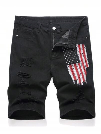 Shein Kraťasy Černé Krátké Na Zip Pánské 38 1DB