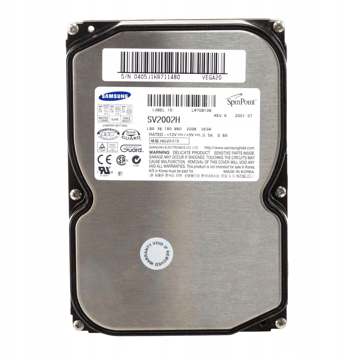 Samsung SpinPoint V30 20GB 5.4K Ata 3.5'' SV2002H