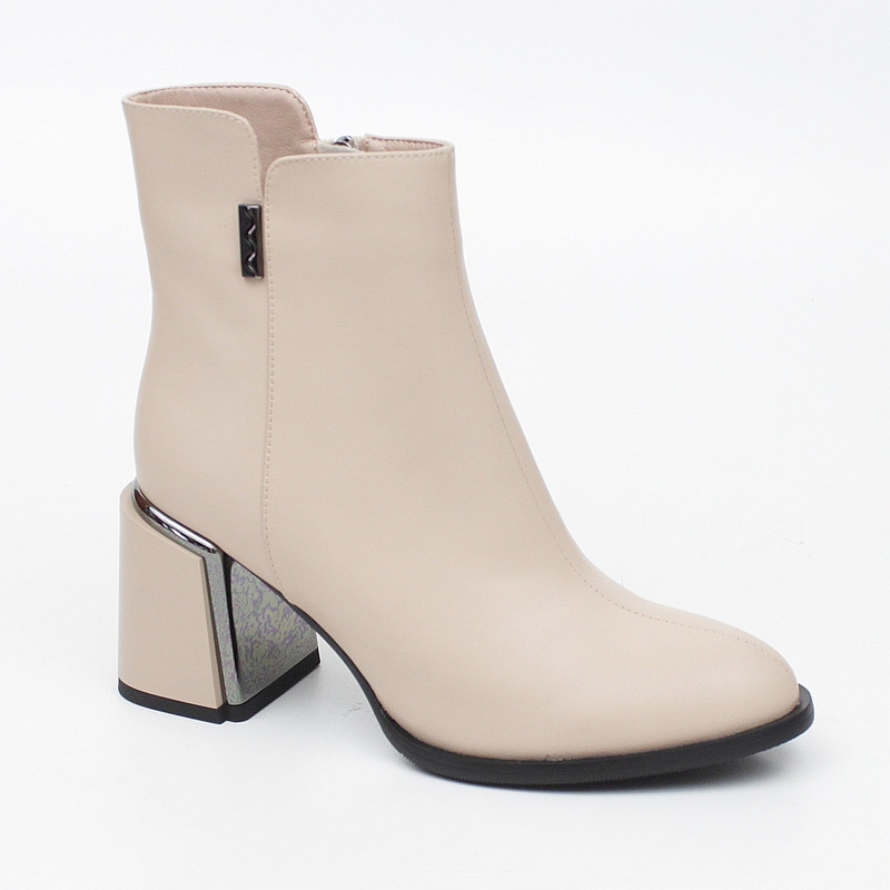 Sokolski 456 Béžové Kotníkové Boty Kůže vel. 37