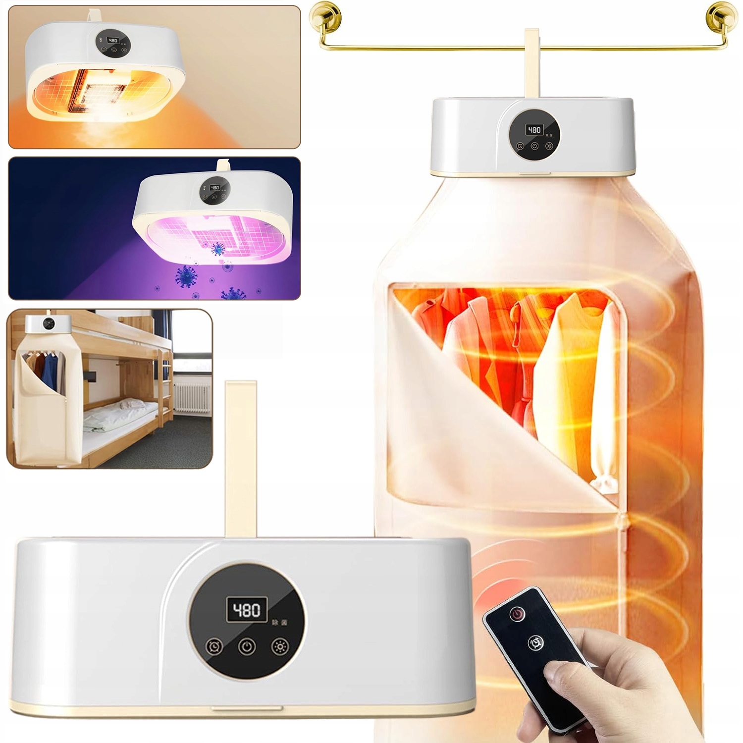 Levně Sušák Na Prádlo 600 W, Volně Stojící, Tichý, Odolný Ptc Ohřev