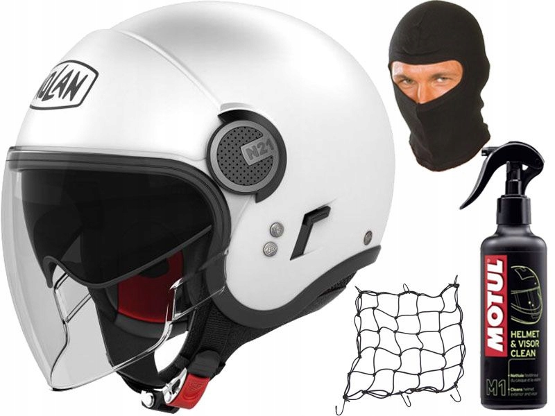 NOLAN kask N 21 VISOR CLASSIC BIAŁY blenda roz XL