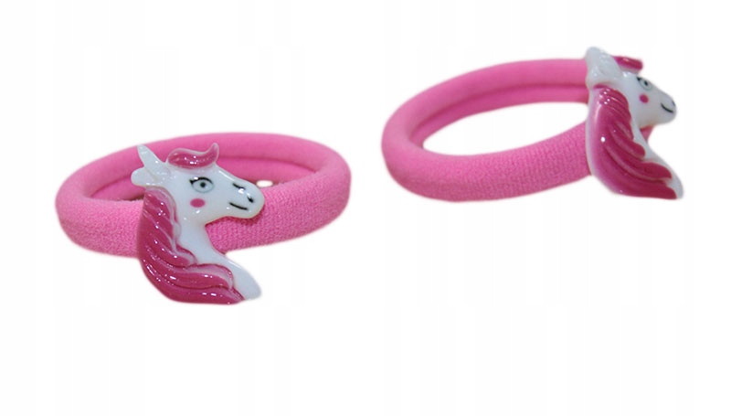 -MARGUT- Komplet gumek frotki konik kucyk c. róż