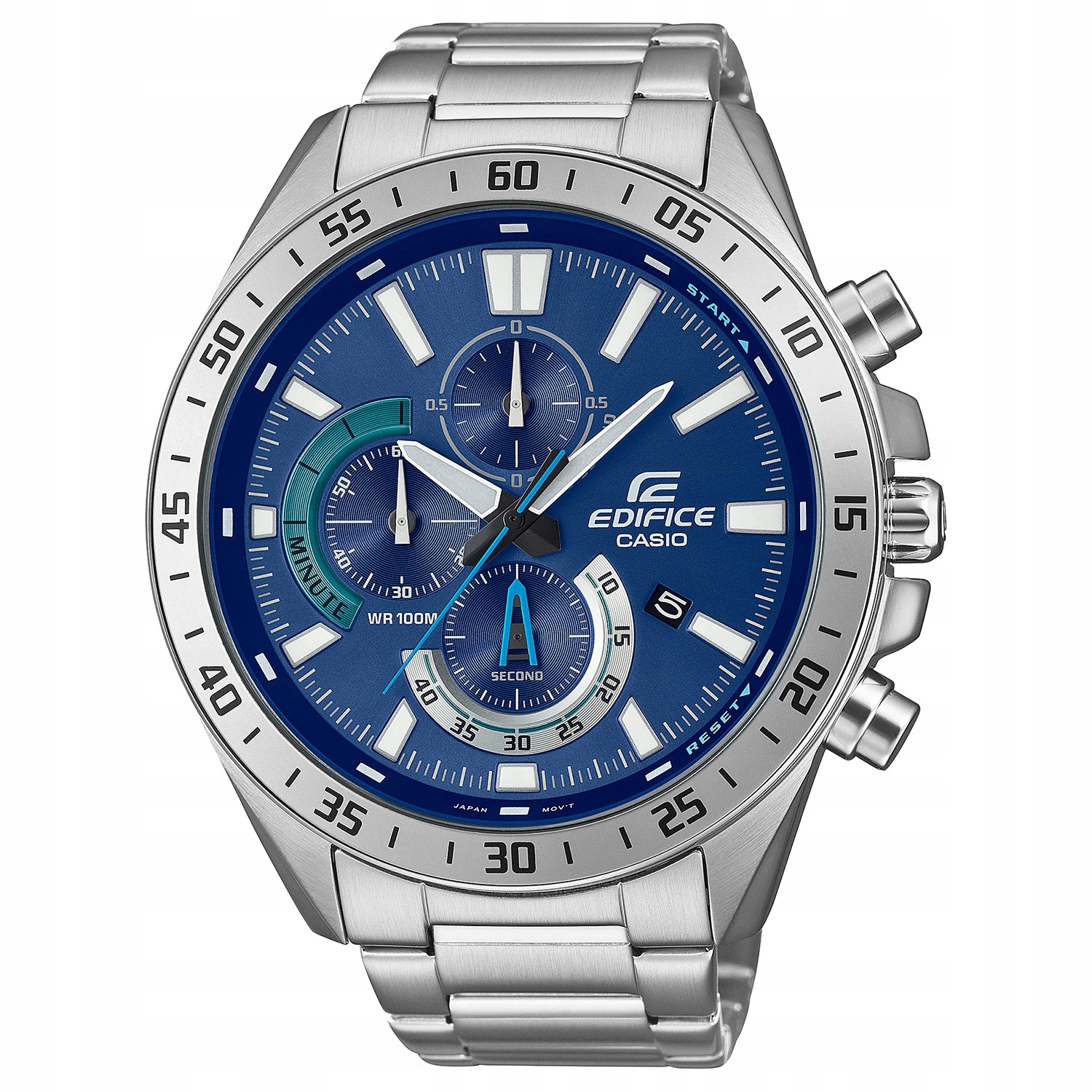Casio Edifice EFV-620D-2AVUEF 100 m Stříbrný
