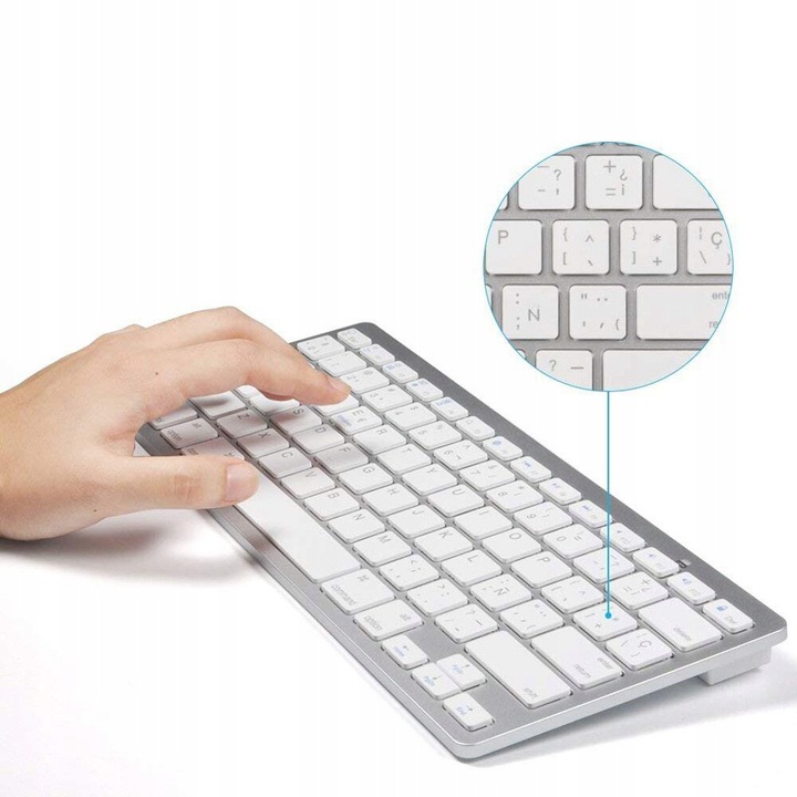 KLAWIATURA BEZPRZEWODOWA BLUETOOTH ANDROID iOS Technologia łączności Bezprzewodowy