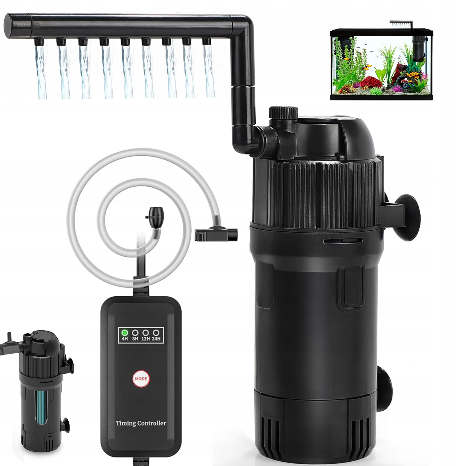 Levně Vnitřní Filtr S Uv Čerpadlem Pro Akvárium Regulace Průtoku Vysoká Kvalita