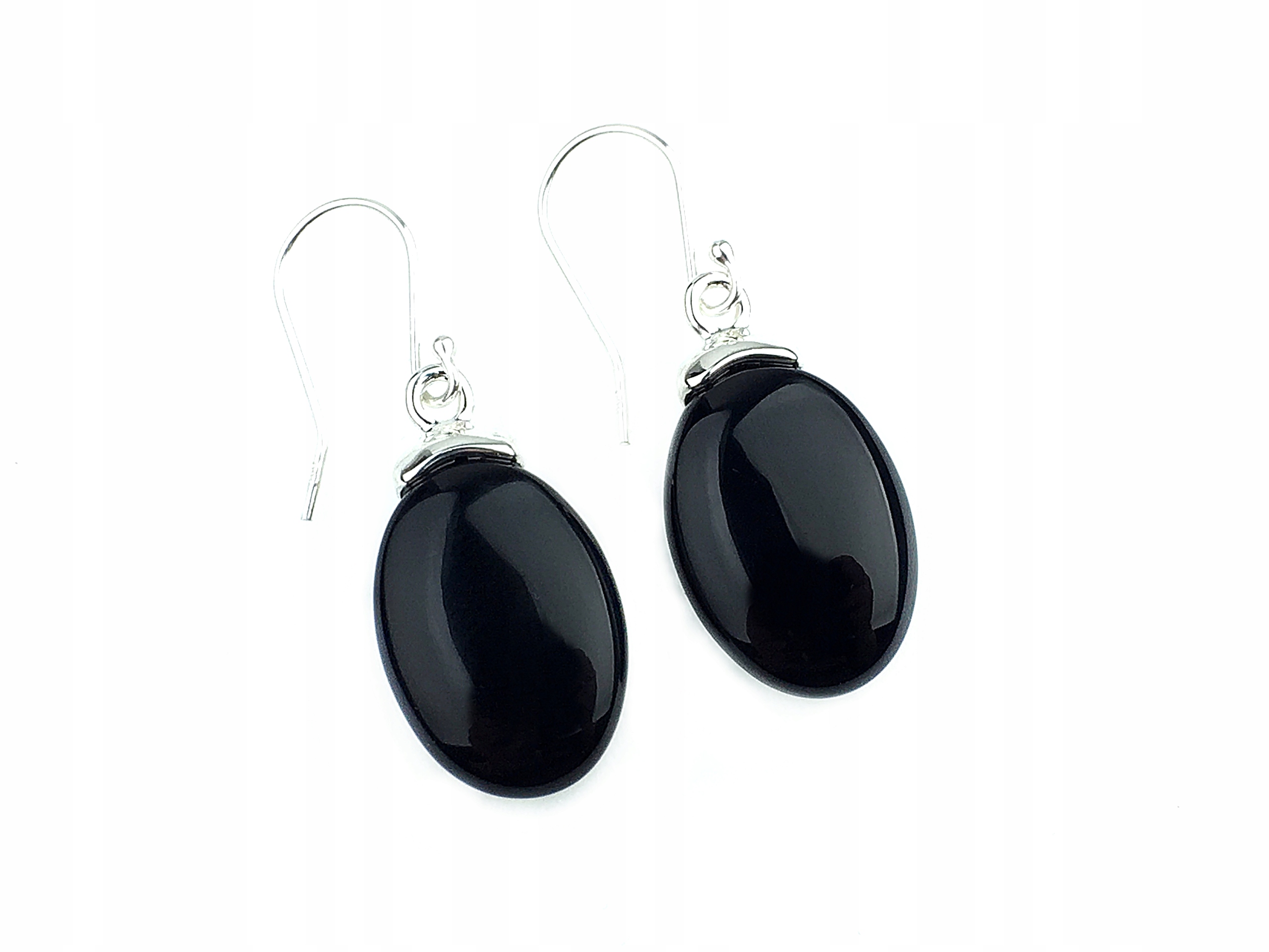 

kolczyki wiszące czarny onyks pr.925 ametrix