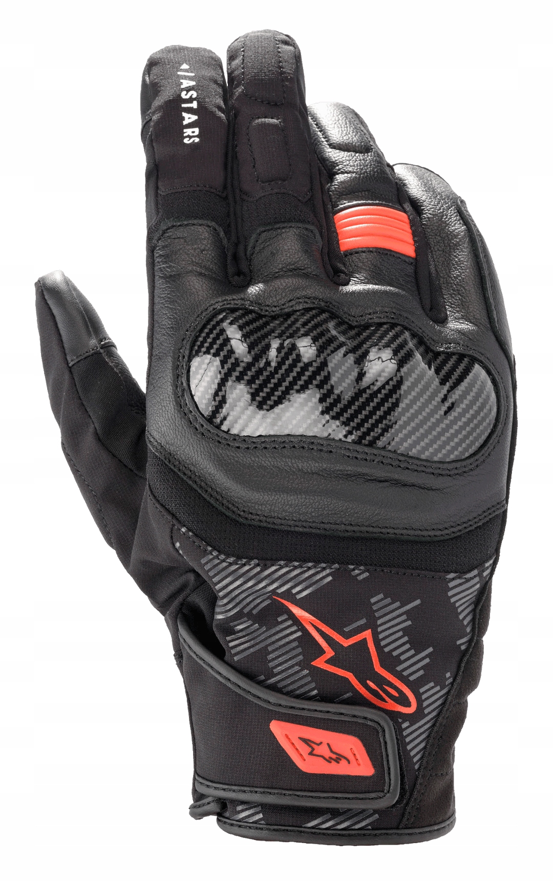 Motocyklové Rukavice Alpinestars Smx S Drystar Black/red L 3527421-1030-L
