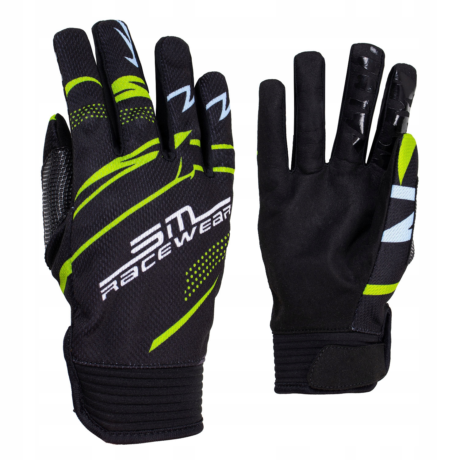 Rekawice Motocyklowe Cross Enduro Black Racer