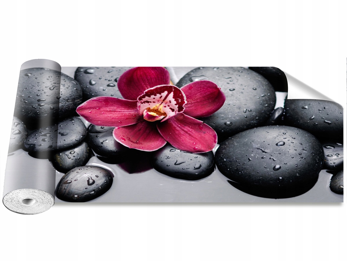 

Tapeta Samoprzylepna Orchidea Kamienie - 250x104