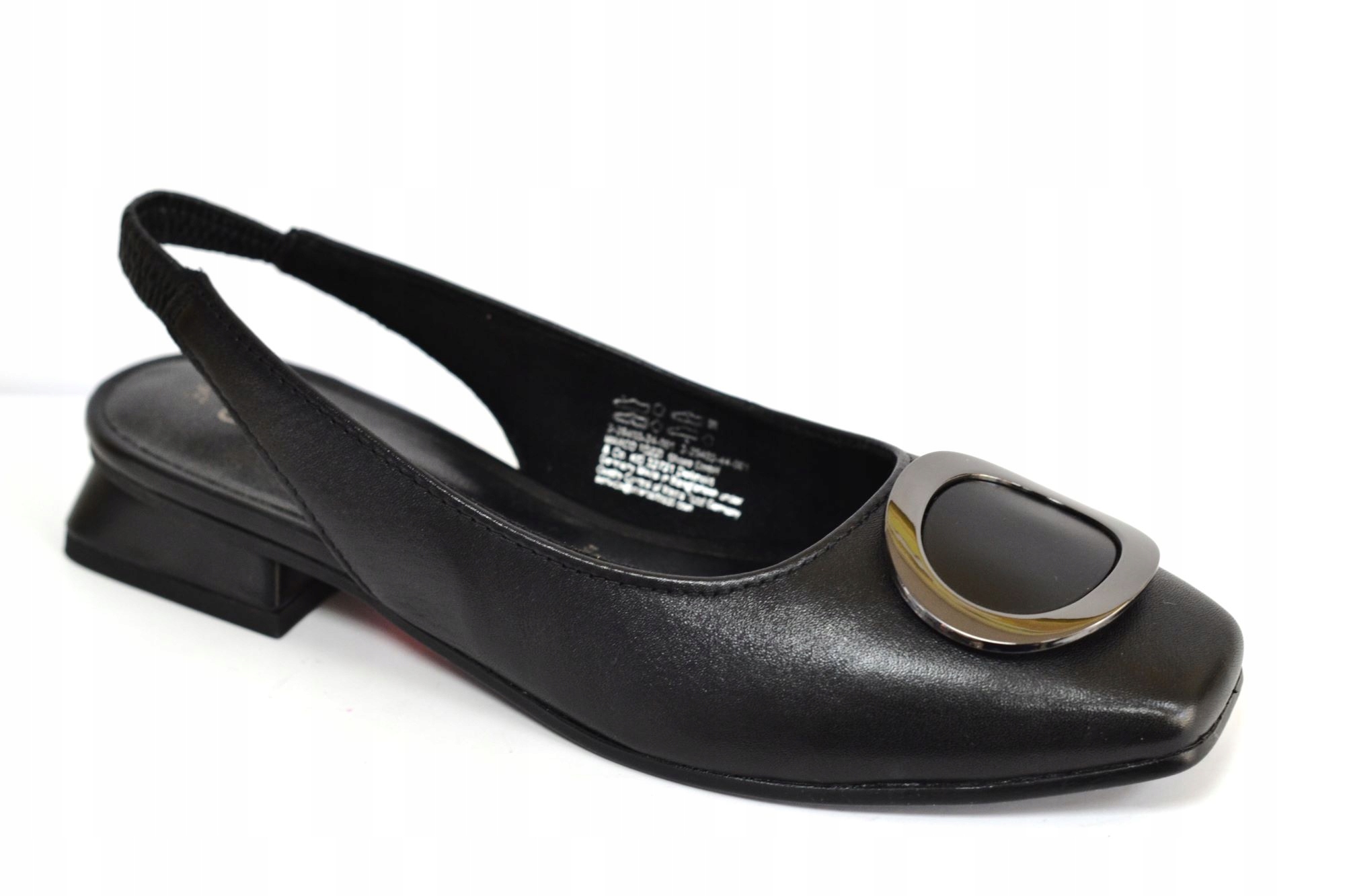 Marco Tozzi 29403-44 Černé Baleríny Bez Paty VEL.38