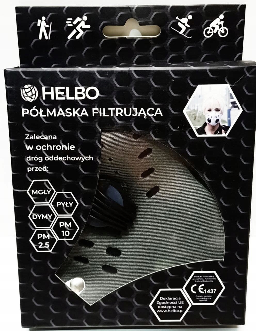 Półmaska filtrująca Helbo Neoprene Mask FFP1