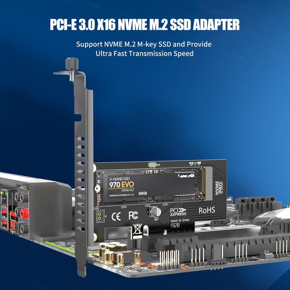 AMPCOM adapter PCIe dysk SSD M.2 NVMe /// JAKOŚĆ EAN (GTIN) 06935089134329