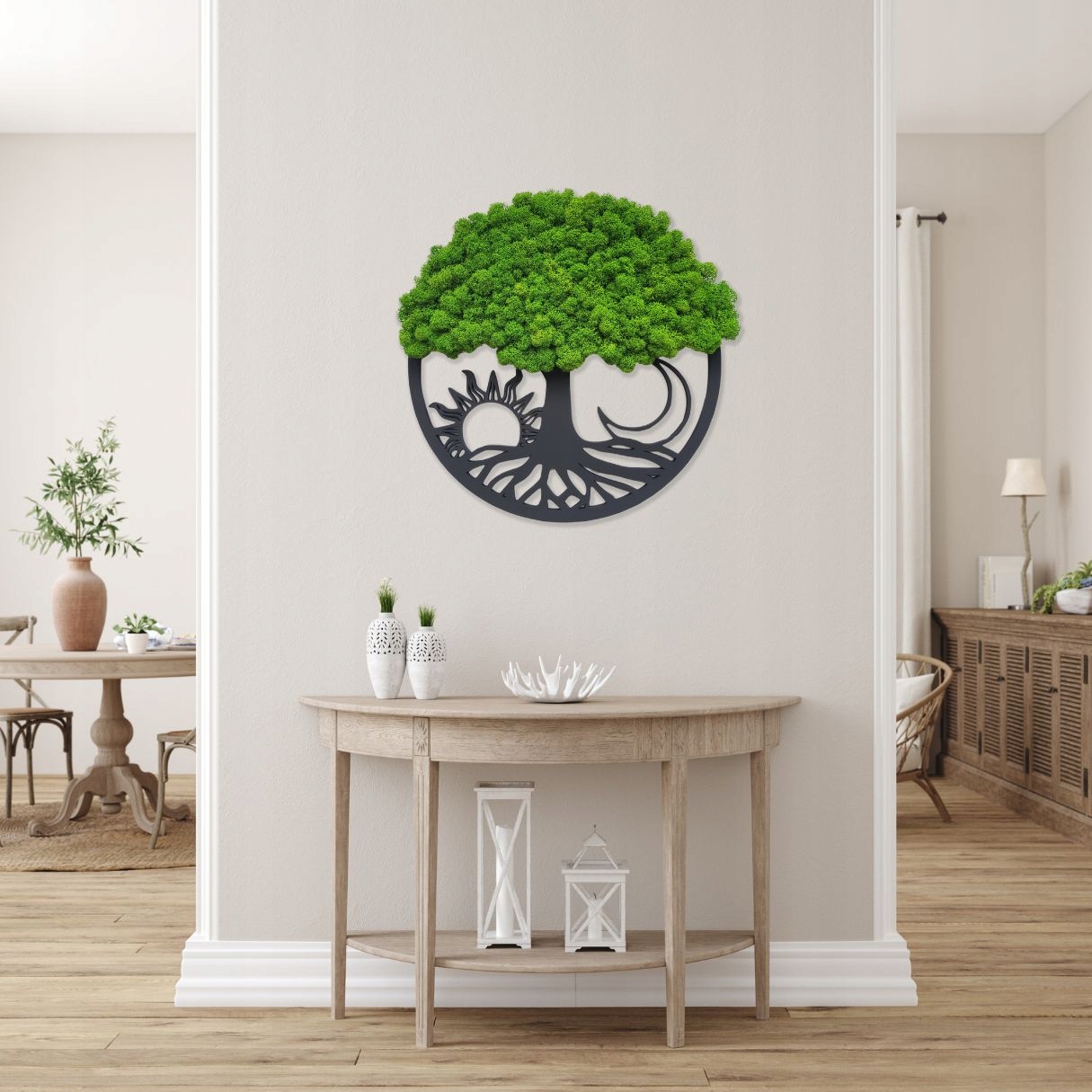 Drzewko z mchem, Drzewko Szczęścia, 60 cm, Żywy Obraz z mchu Kod producenta okm2d