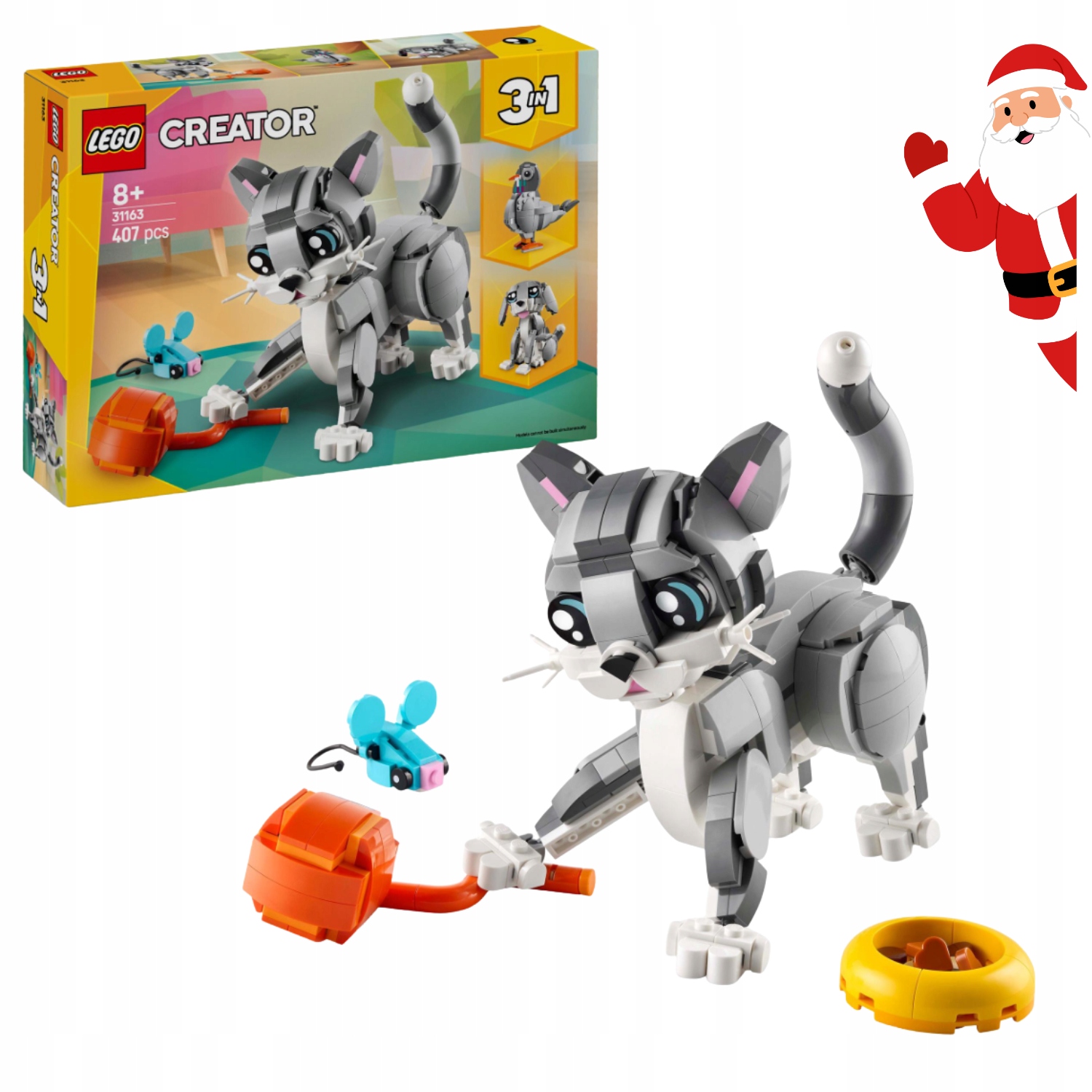 Klocki Lego Creator 3 w 1 Psotny Kot 31163 Kotek Dla Dzieci