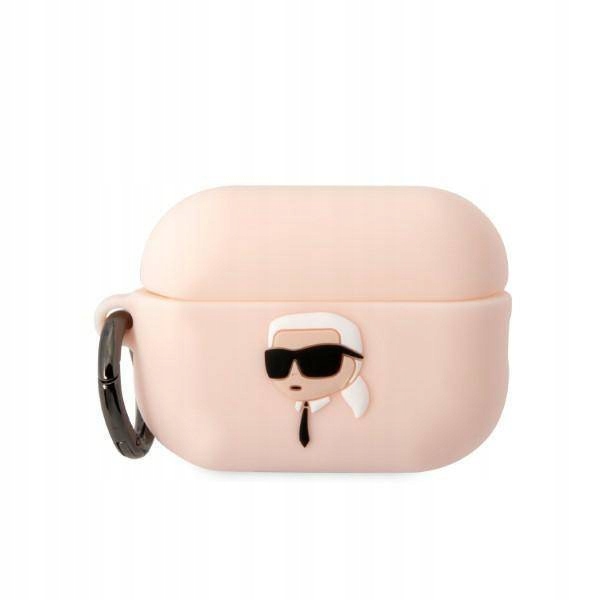 Etui Karl Lagerfeld Silicone Karl Head 3D na AirPods Pro 2 różowe Karl