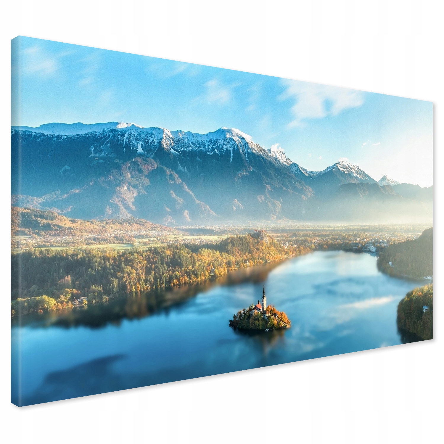 

Obraz na płótnie jezioro góry łąka 120x80