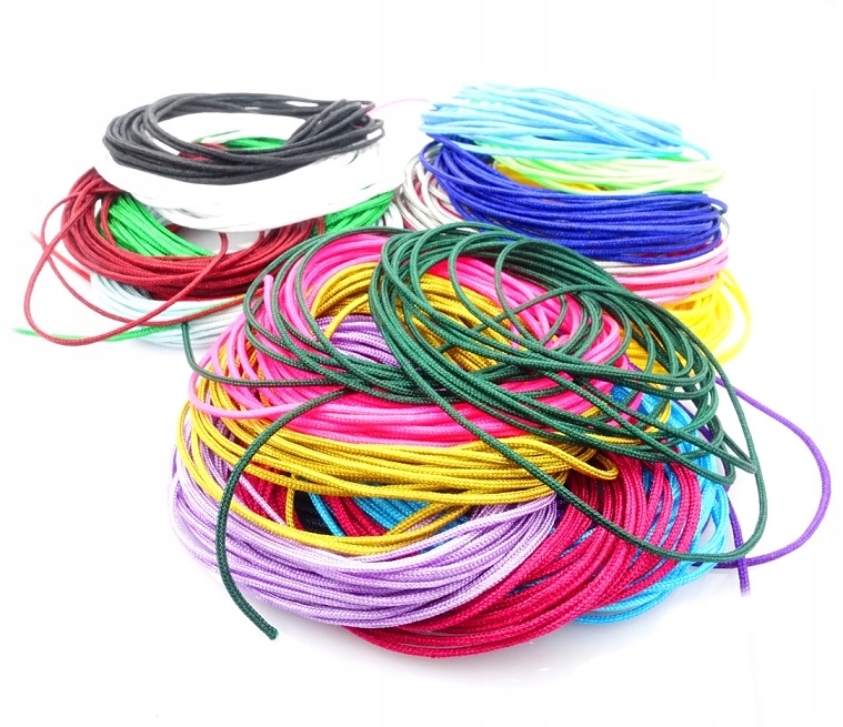1,5mm Sznurki tavný nylon Set 20x5m barev