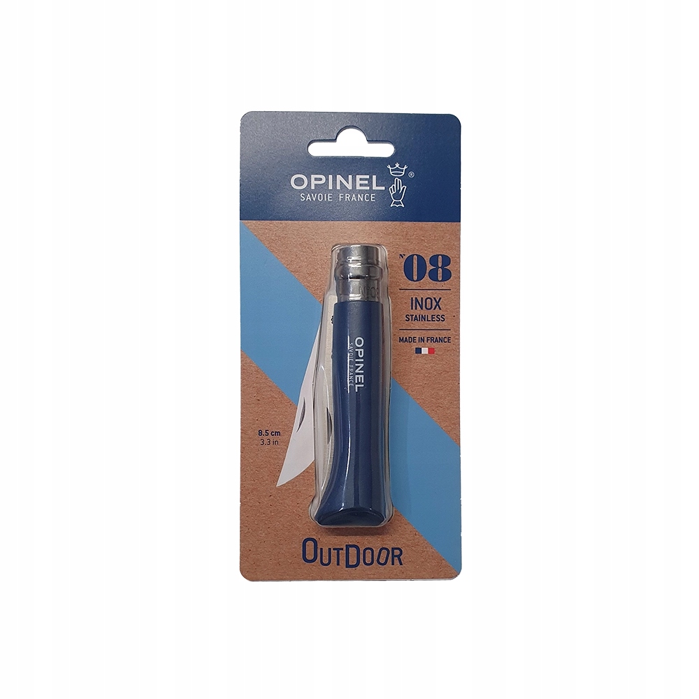 Nóż składany Opinel Colorama 8 Dark Blue blister