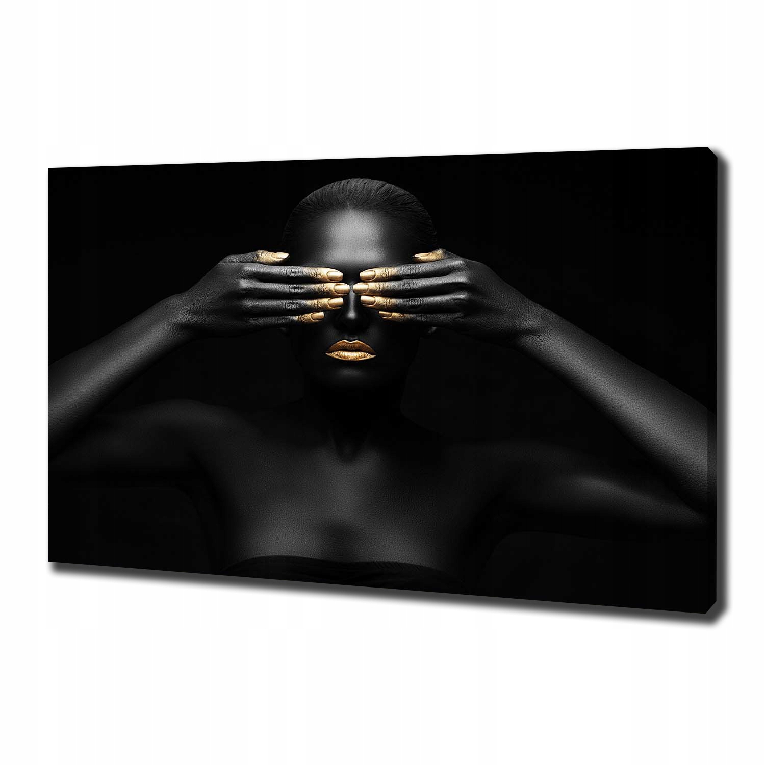 

Foto obraz na płótnie Kobieta w czerni 100x70 cm