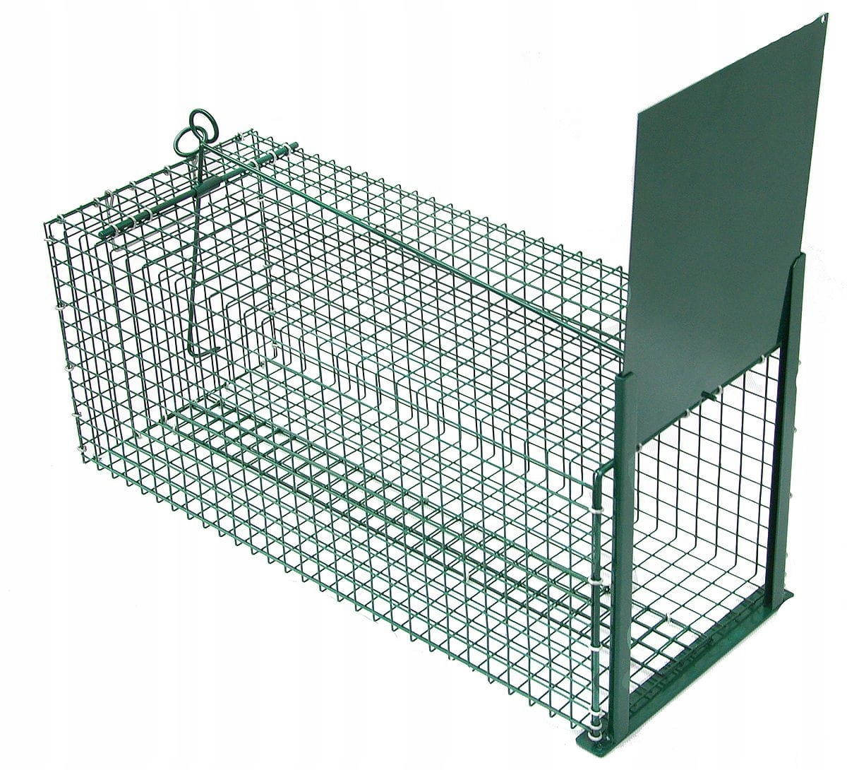 Jednovstupová past s háčkem na návnadu, na zbabělce, lasičky, kočky 60 cm