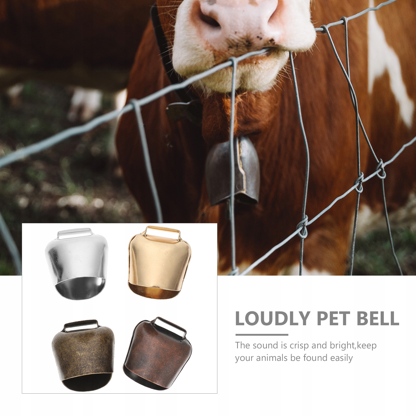 DZWONKI METALOWE PIES BYDŁO I OWIEC DEKOR PODRÓŻY Marka inny