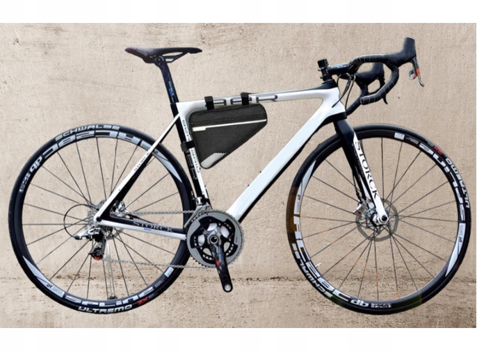 SAKWA ROWEROWA TRÓJKĄTNA TORBA POD RAMĘ NA ROWER WODOODPORNA SASZETKA Waga 100 g
