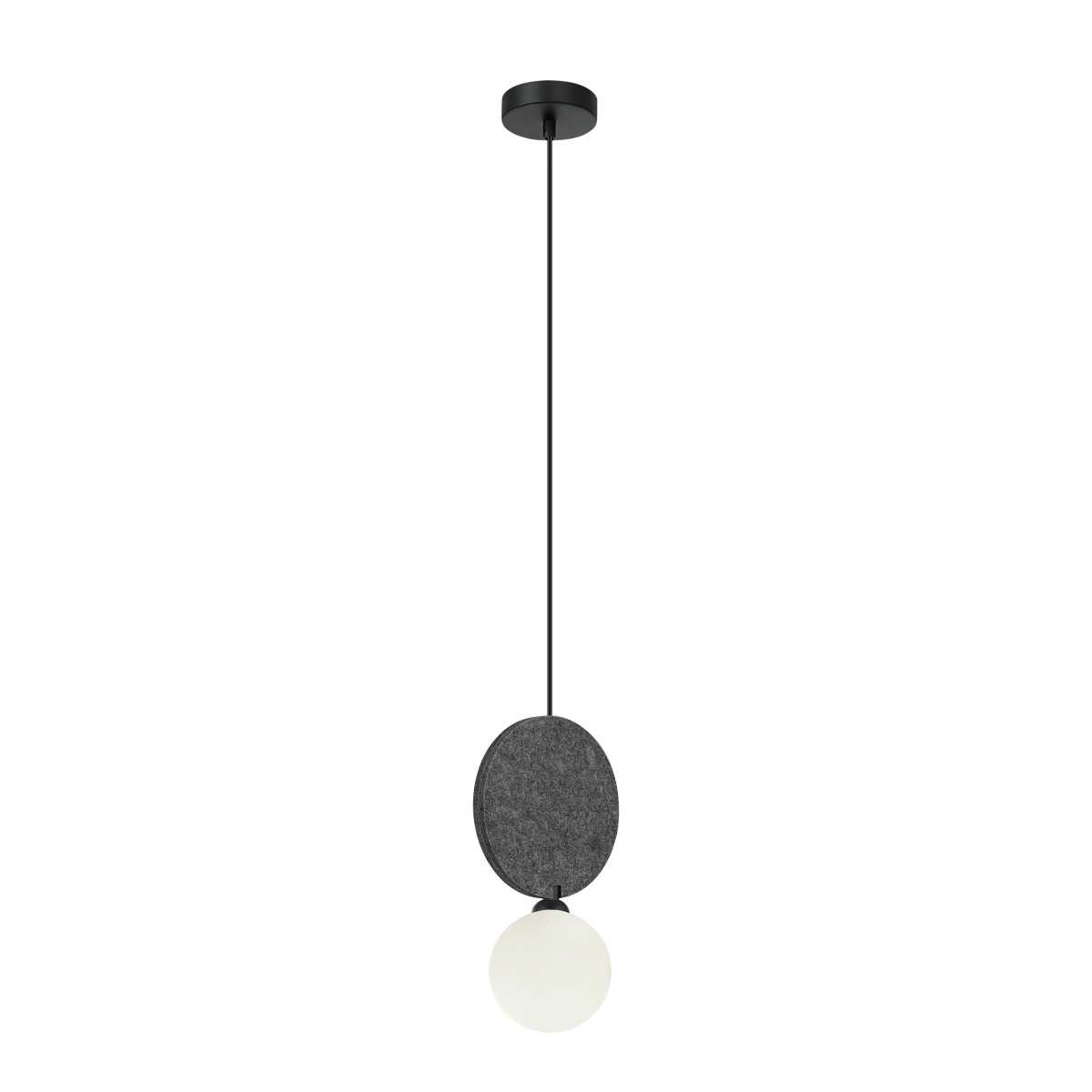 Andrea Moderní bílá grafitová závěsná lampa G9 25W IP20