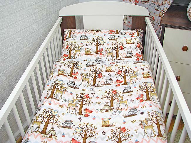 2 el. 100x135 Pościel do łóżeczka 120x60 dziecięca Szerokość poszwy 100 cm