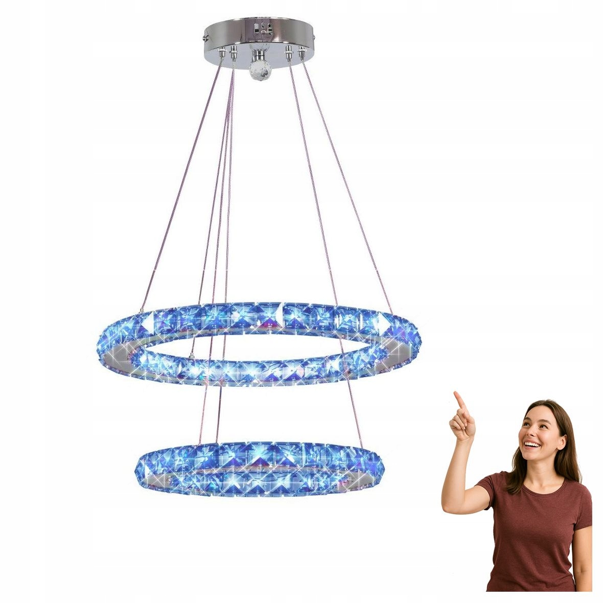 Závesná Led lampa 27 W s diaľkovým ovládaním Lords 40 32-63106 Candellux